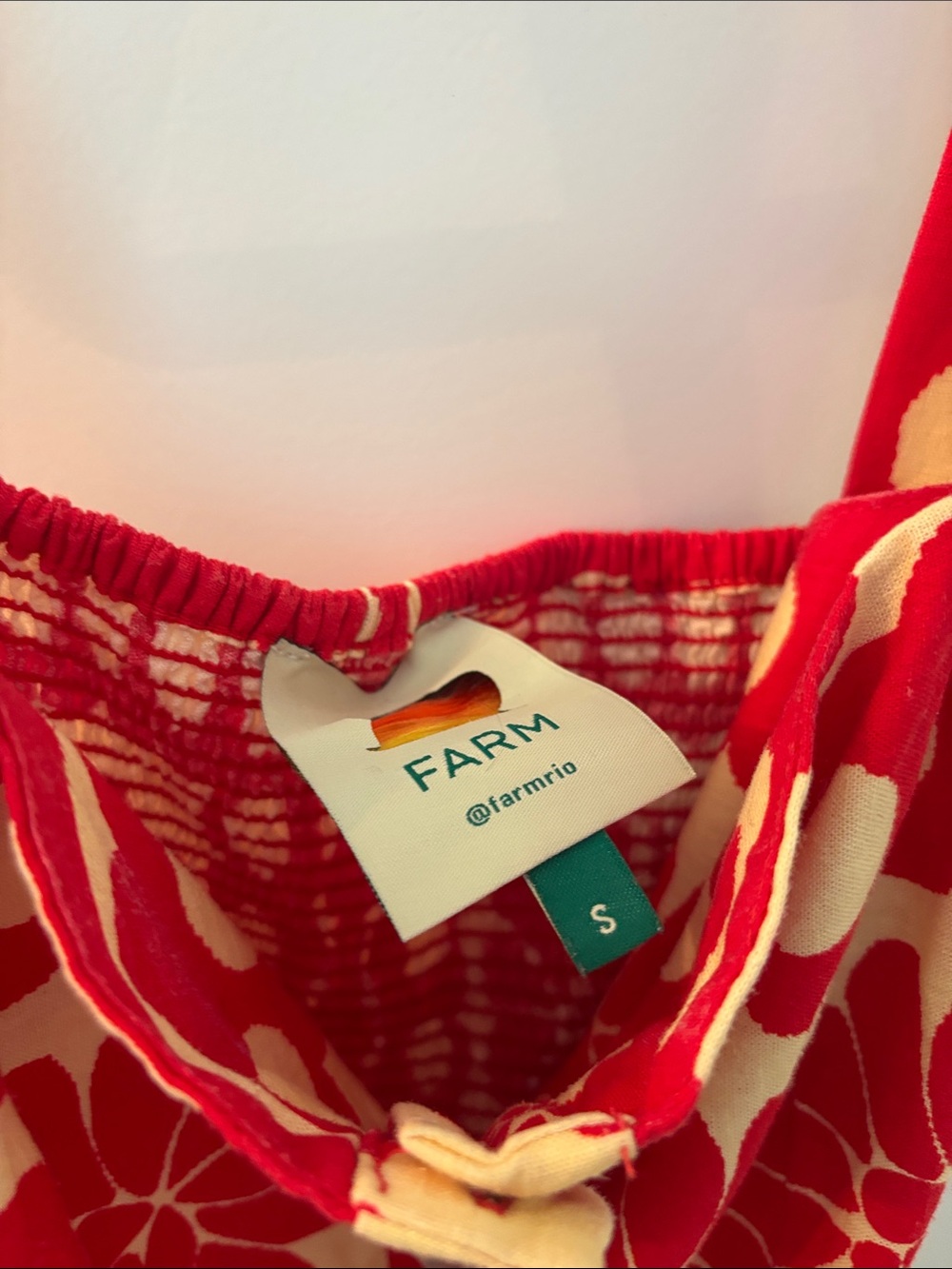 FARM Rio Red and Cream Floral & Dot Print Belted Romper - Picture 4 of 8